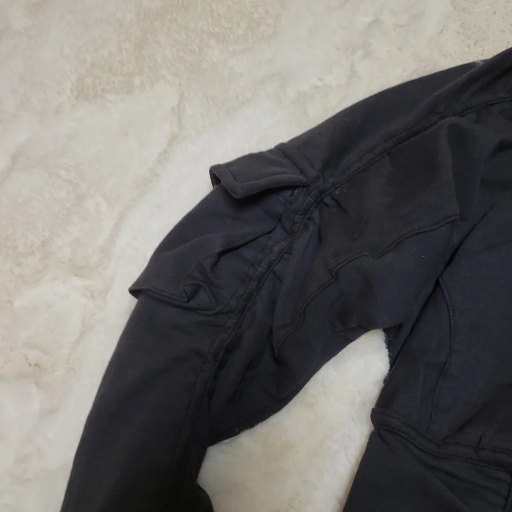 Free People Movement Women's S Foundation Jacket Zip Up Black Grey Cotton - Picture 4 of 9